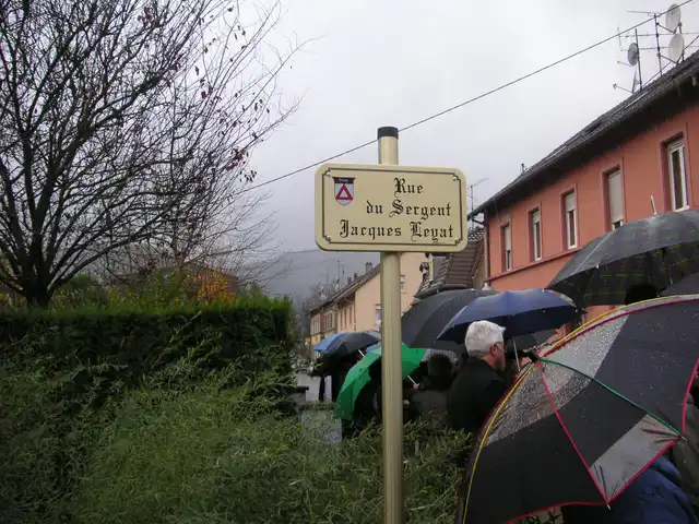 Plaque du nom de la rue