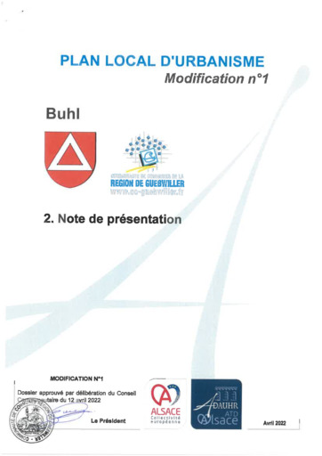 Note de présentation