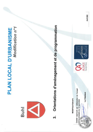 Orientations d'aménagement et de programmation (OAP)