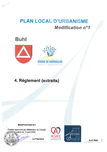 Règlement (extraits)