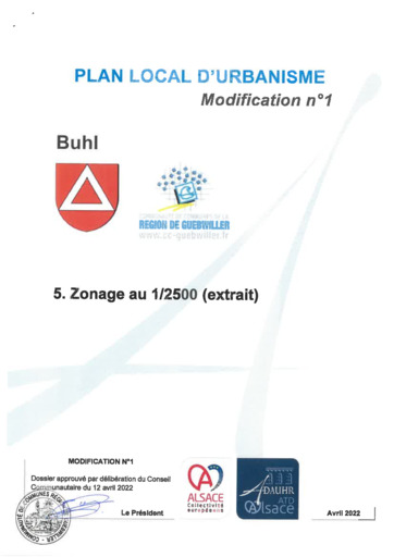 Zonage au 1_2500 (extrait)