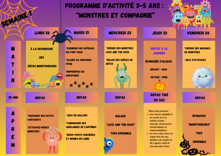 Programme octobre 2025