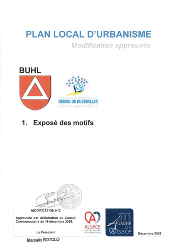 1. Exposé des motifs approuvé